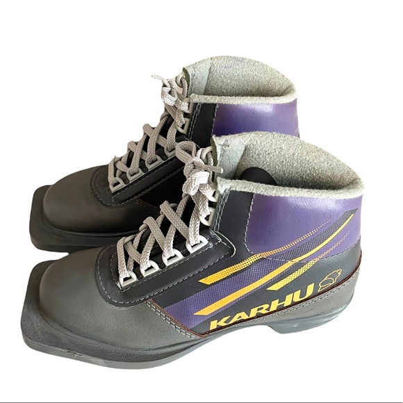 Karhu Other - Karhu Junior Cross Country Ski Boots Vintage Jr Sz 28 Insulated Grey Lightweight